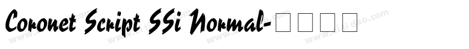 Coronet Script SSi Normal字体转换